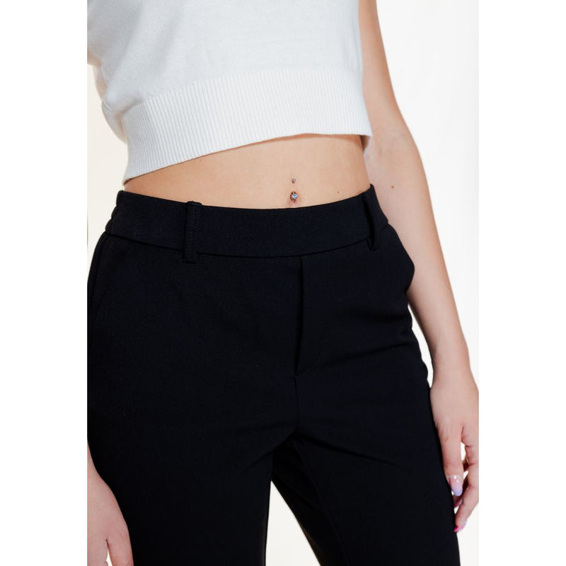 Black Polyester Jeans & Pant Vero Moda