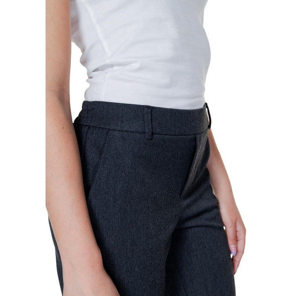 Gray Polyester Jeans & Pant Vero Moda