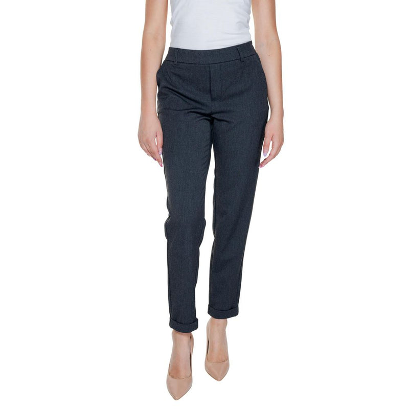 Gray Polyester Jeans & Pant Vero Moda