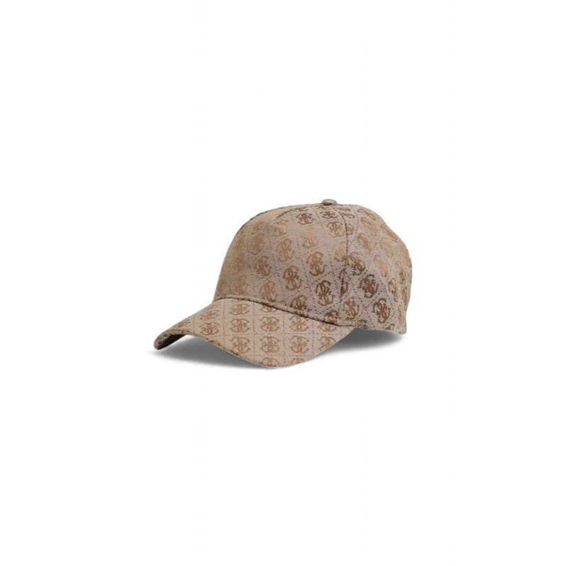 Beige Polyester Hat Guess