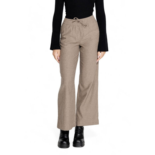 Brown Cotton Jeans & Pant Jacqueline De Yong