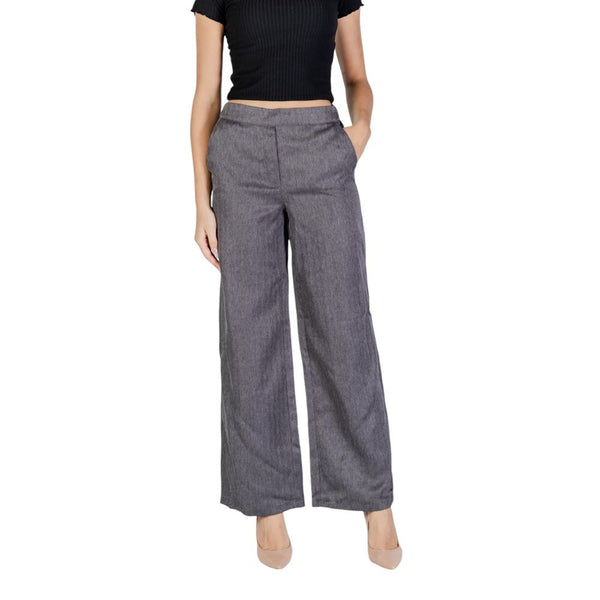 Gray Polyester Jeans & Pant Jacqueline De Yong