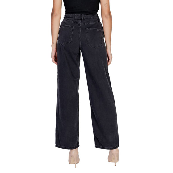 Black Cotton Jeans & Pant Jacqueline De Yong