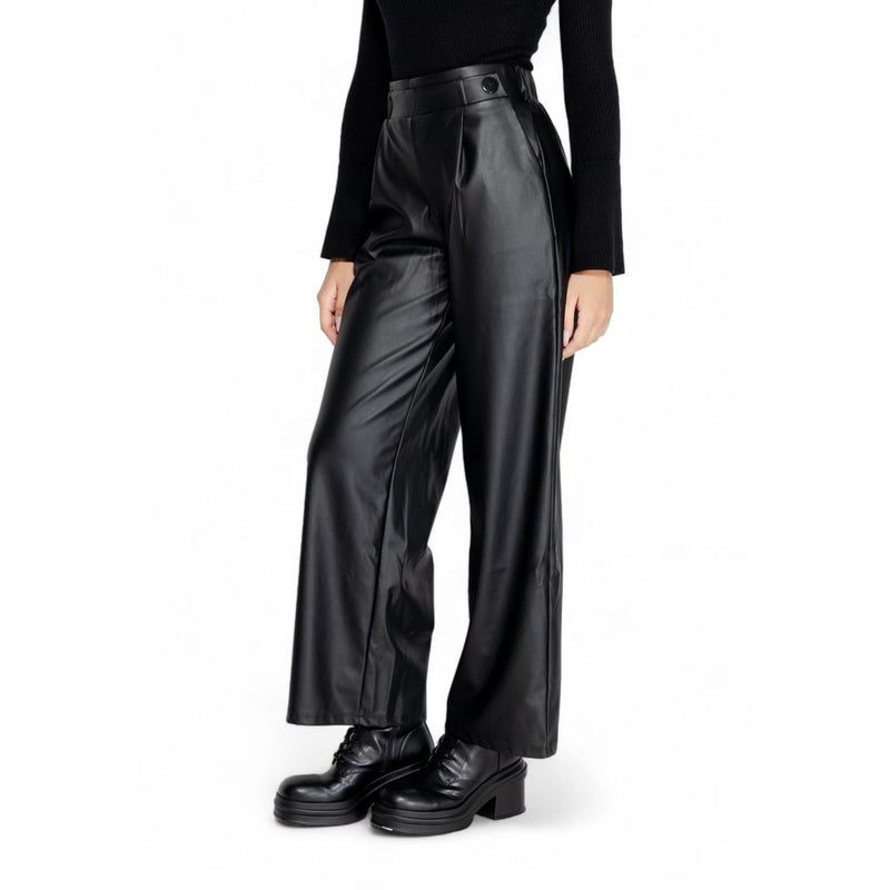 Black Polyester Jeans & Pant Jacqueline De Yong