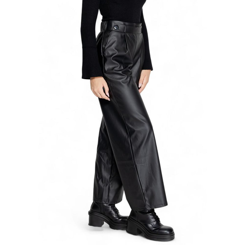 Black Polyester Jeans & Pant Jacqueline De Yong