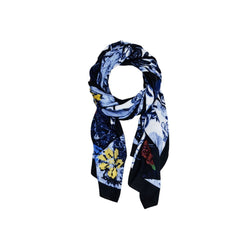 Blue Polyester Scarf Desigual