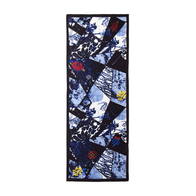 Blue Polyester Scarf Desigual