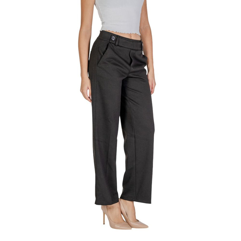 Black Polyester Jeans & Pant Street One