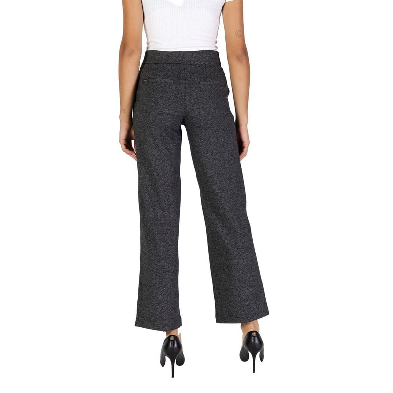 Black Polyester Jeans & Pant Street One