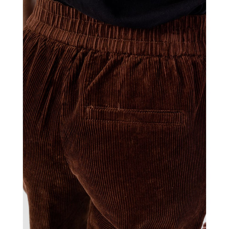 Brown Cotton Jeans & Pant Only