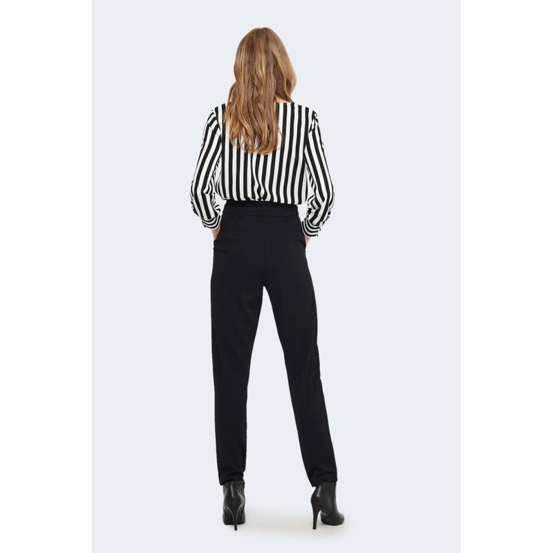 Black Polyester Jeans & Pant Jacqueline De Yong