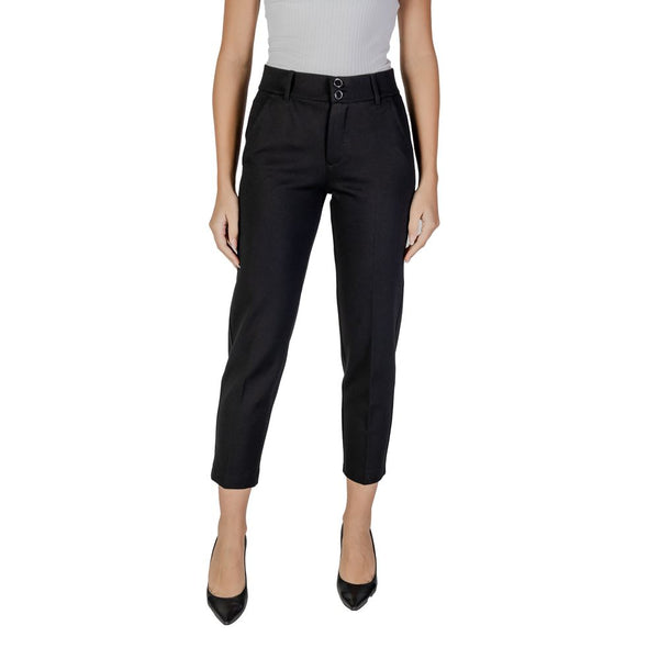 Black Viscose Jeans & Pant Street One