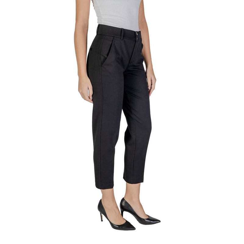 Black Viscose Jeans & Pant Street One