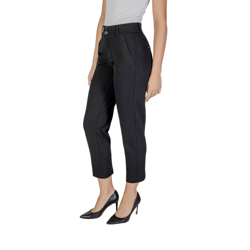 Black Viscose Jeans & Pant Street One