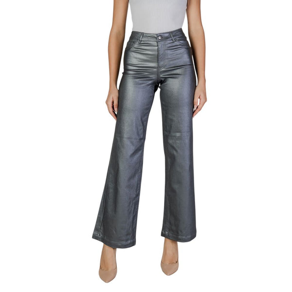 Silver Viscose Jeans & Pant Jacqueline De Yong