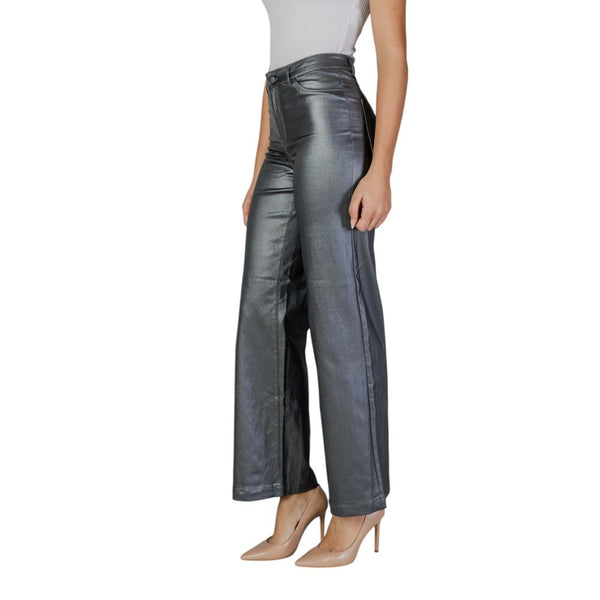 Silver Viscose Jeans & Pant Jacqueline De Yong