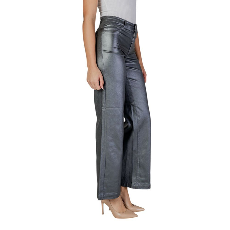 Silver Viscose Jeans & Pant Jacqueline De Yong