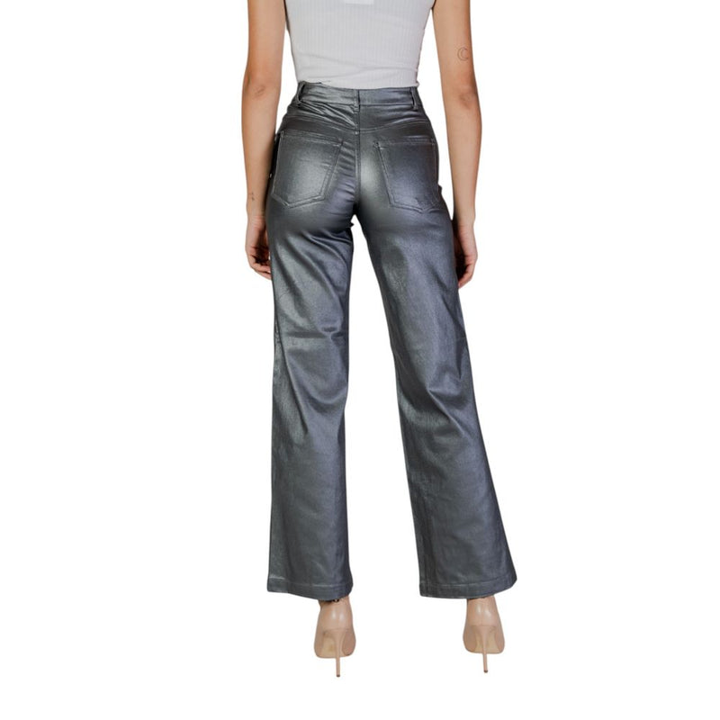 Silver Viscose Jeans & Pant Jacqueline De Yong