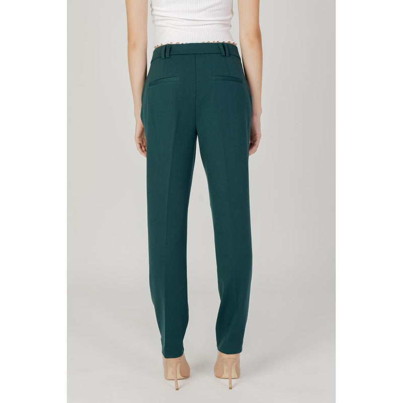 Green Polyester Jeans & Pant Only