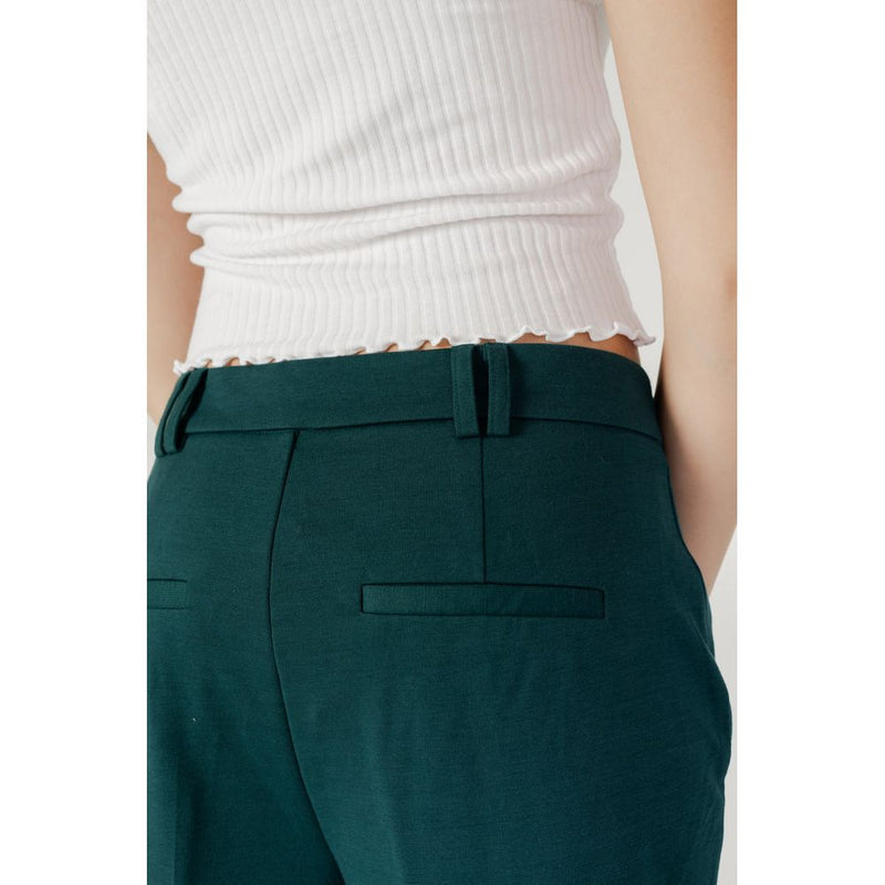Green Polyester Jeans & Pant Only