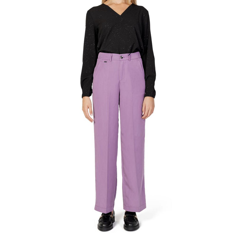 Purple Lyocell Jeans & Pant Street One