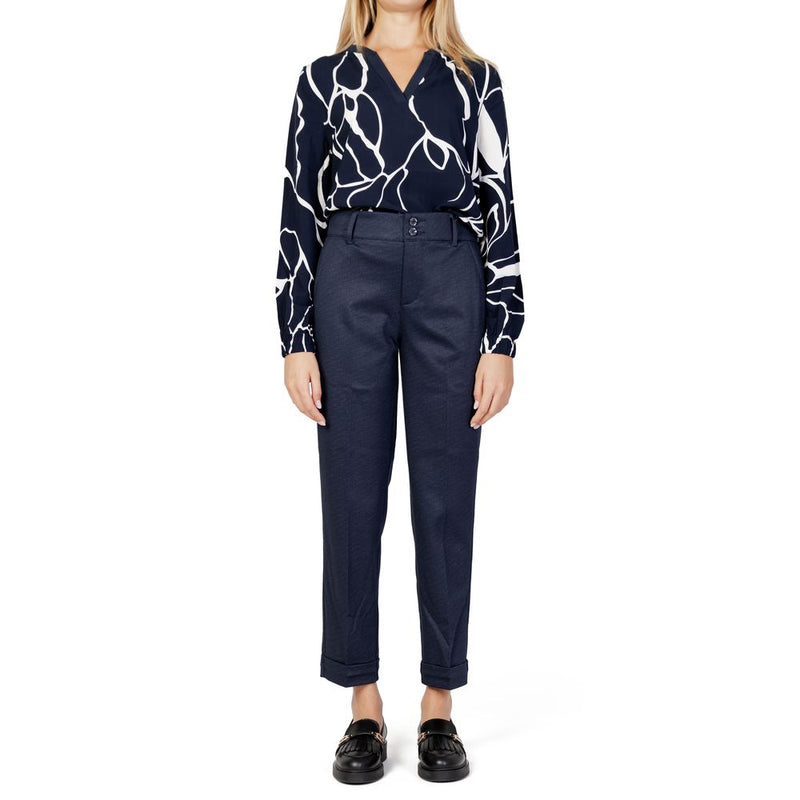 Blue Viscose Jeans & Pant Street One
