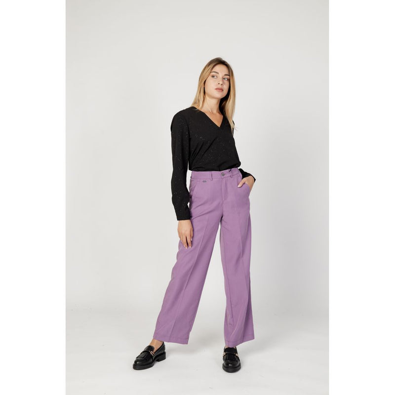 Purple Lyocell Jeans & Pant Street One