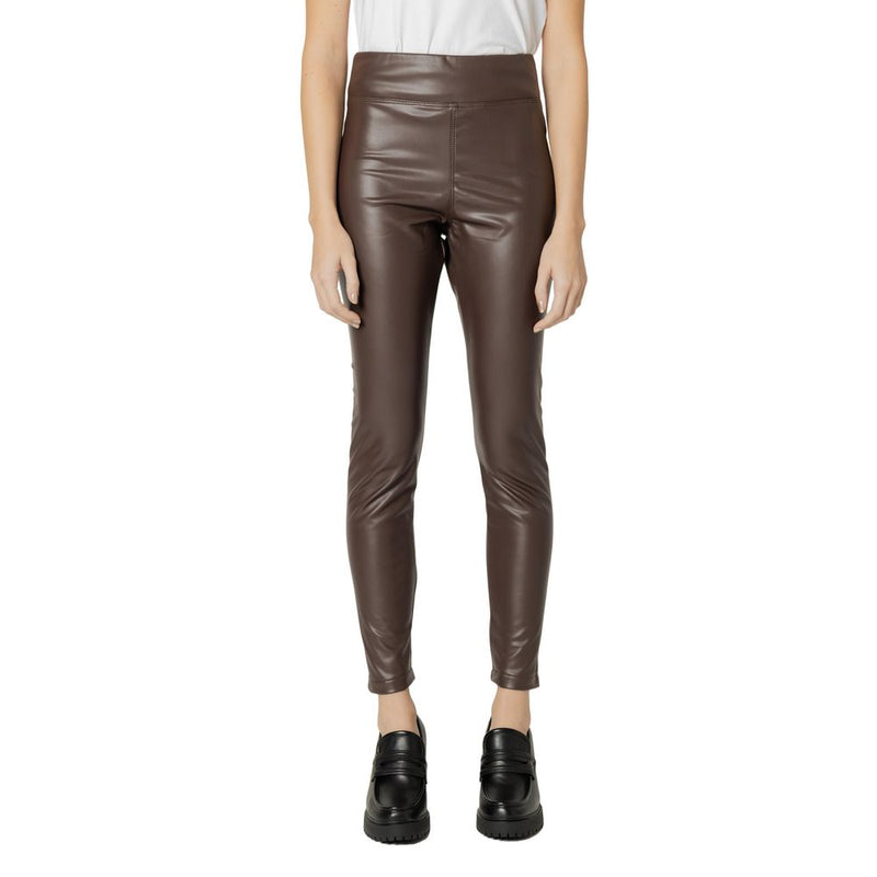 Brown Polyester Jeans & Pant Street One