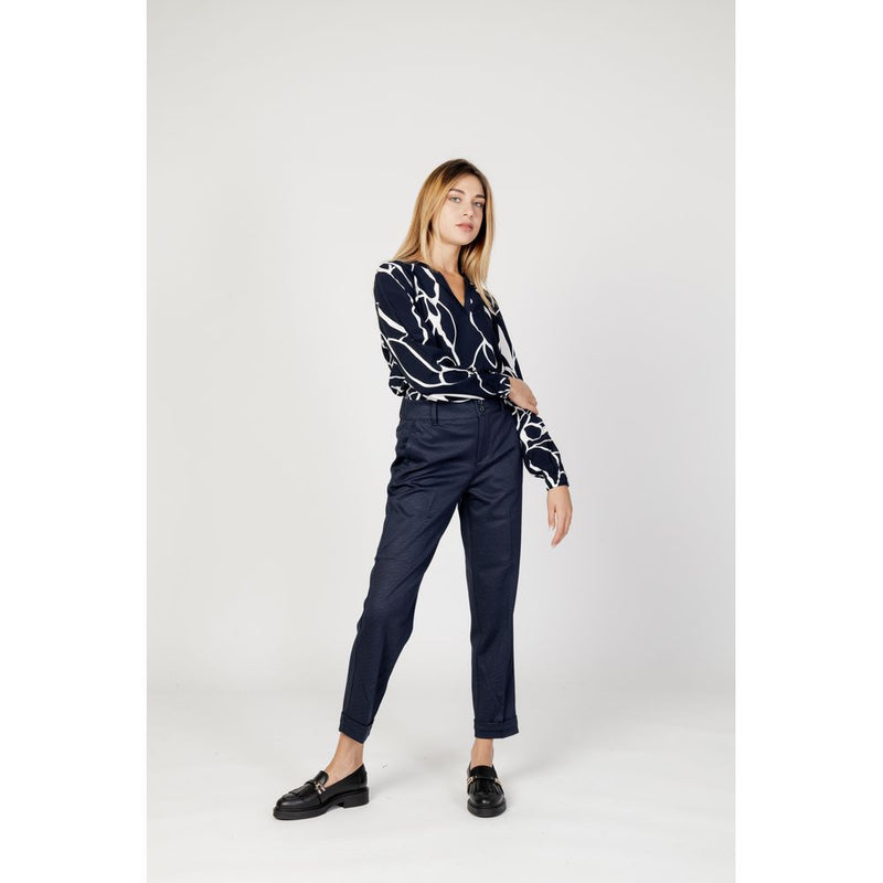 Blue Viscose Jeans & Pant Street One