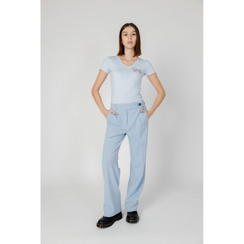 Blue Polyester Jeans & Pant Only