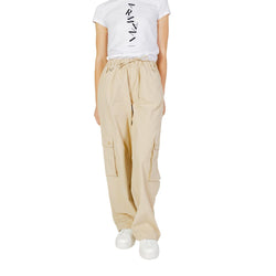 Beige Cotton Jeans & Pant Only