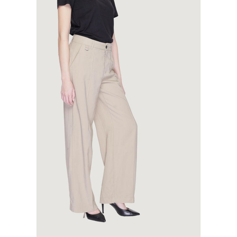 Beige Viscose Jeans & Pant Only