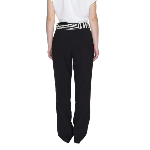 Black Polyester Jeans & Pant Only