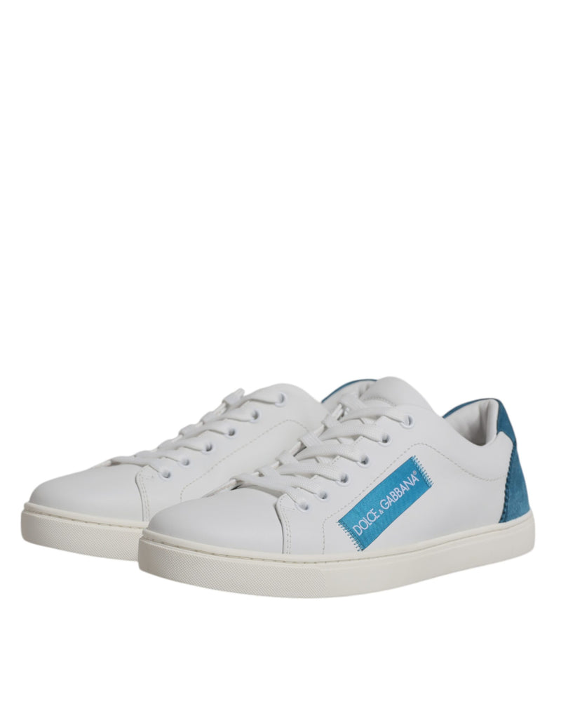 White London Calf Leather Sneakers Shoes Dolce & Gabbana