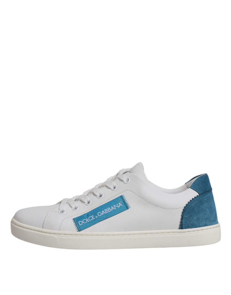 White London Calf Leather Sneakers Shoes Dolce & Gabbana