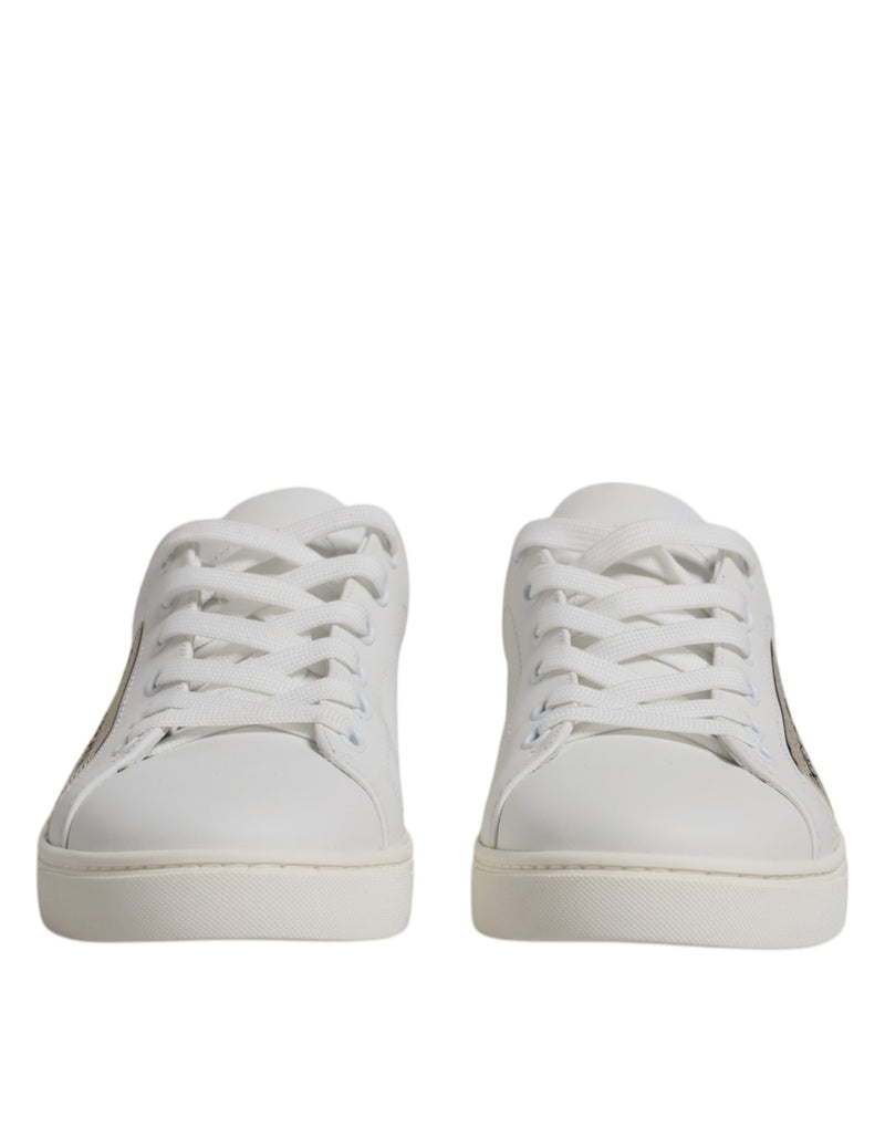 White London Calf Leather Sneakers Shoes Dolce & Gabbana