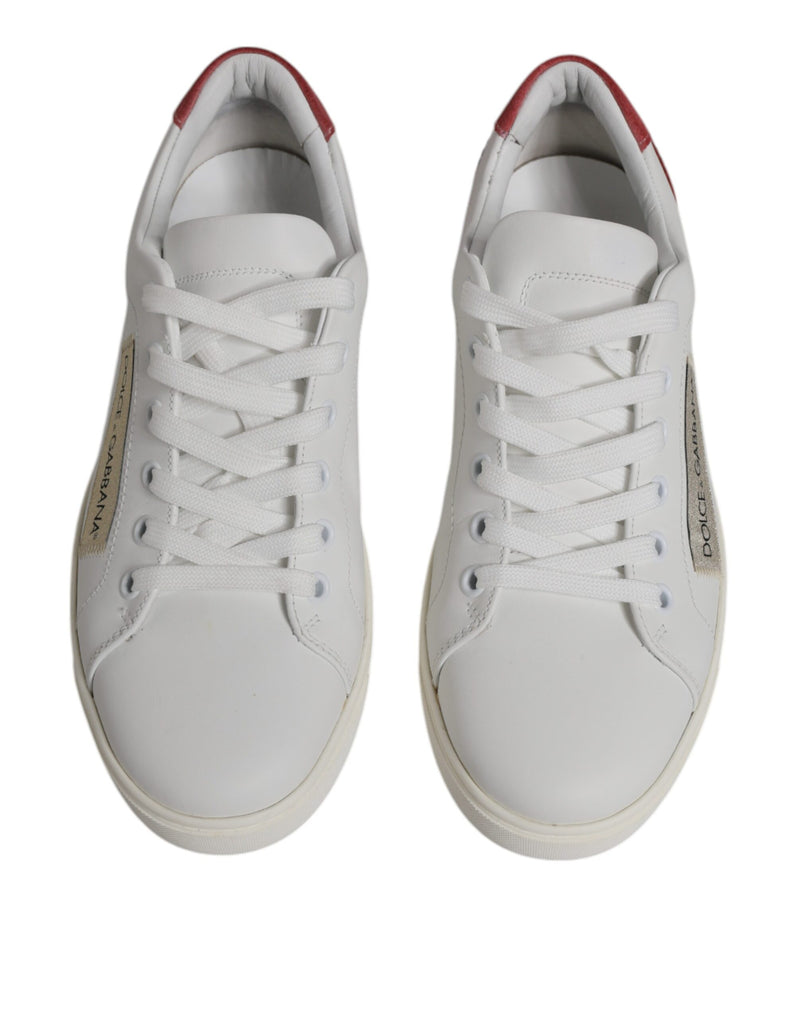 White London Calf Leather Sneakers Shoes Dolce & Gabbana