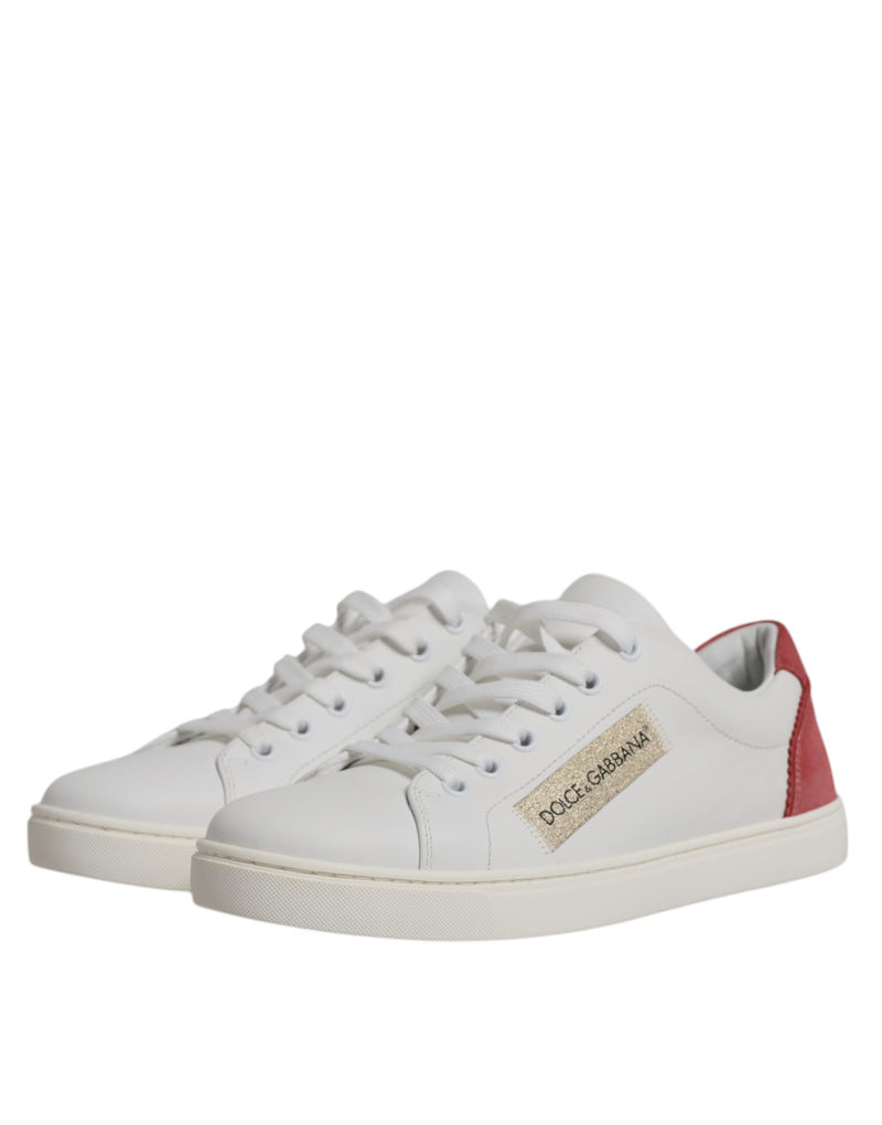 White London Calf Leather Sneakers Shoes Dolce & Gabbana