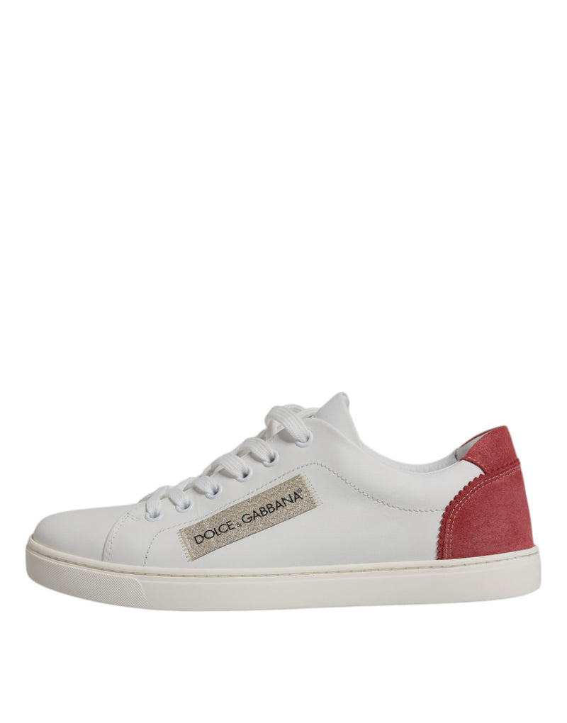 White London Calf Leather Sneakers Shoes Dolce & Gabbana