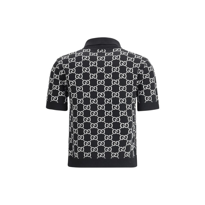 GG wool jacquard Polo Top Gucci