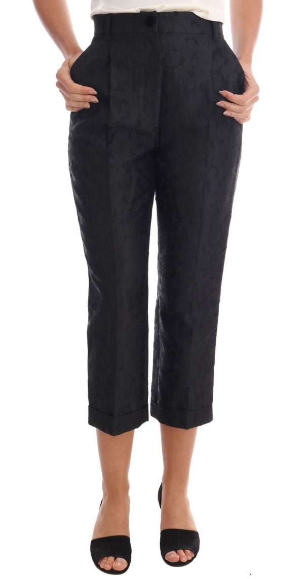 Elegant High Waist Capri Dress Pants Dolce & Gabbana