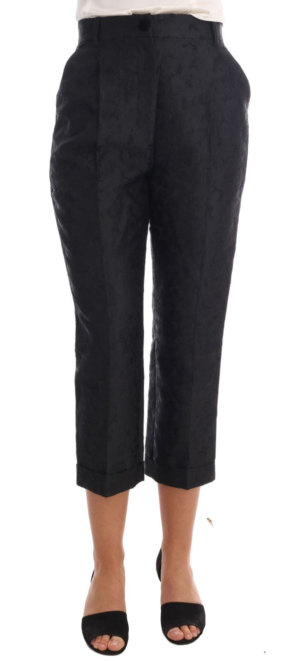 Elegant High Waist Capri Dress Pants Dolce & Gabbana