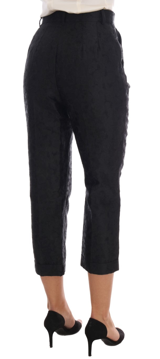 Elegant High Waist Capri Dress Pants Dolce & Gabbana