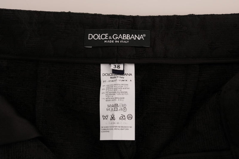 Elegant High Waist Capri Dress Pants Dolce & Gabbana