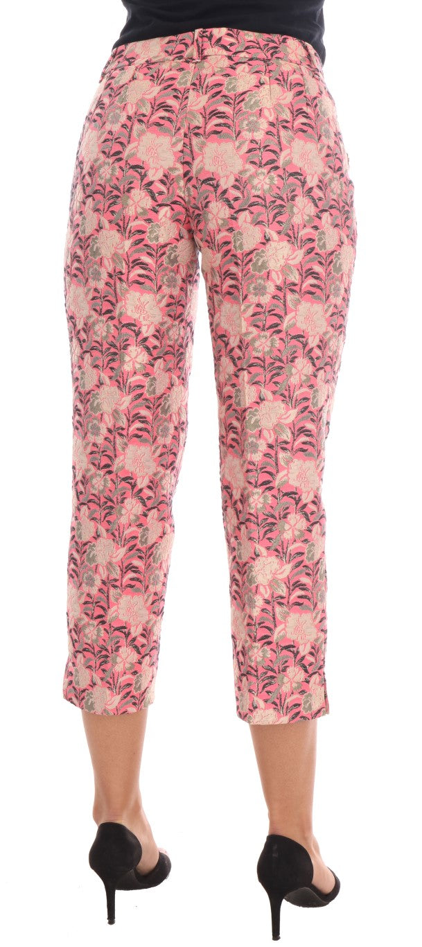 Elegant Floral Brocade Pants Dolce & Gabbana