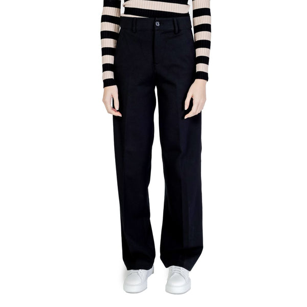 Black Viscose Jeans & Pant Street One