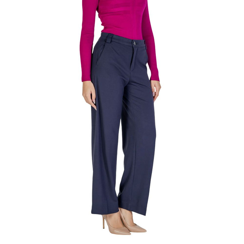 Blue Viscose Jeans & Pant Street One