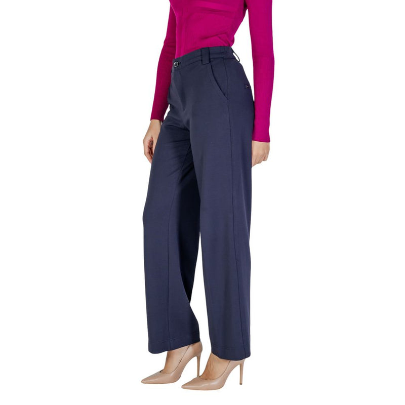 Blue Viscose Jeans & Pant Street One