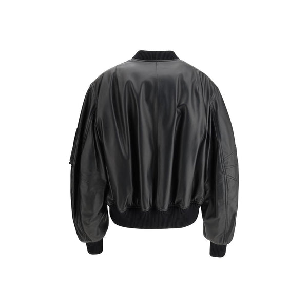 Leather Anja Bomber Jacket The Attico