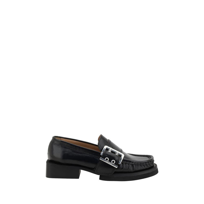 Feminine Buckle Loafers Ganni
